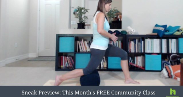 New Free Community Class: For the Hips & Back